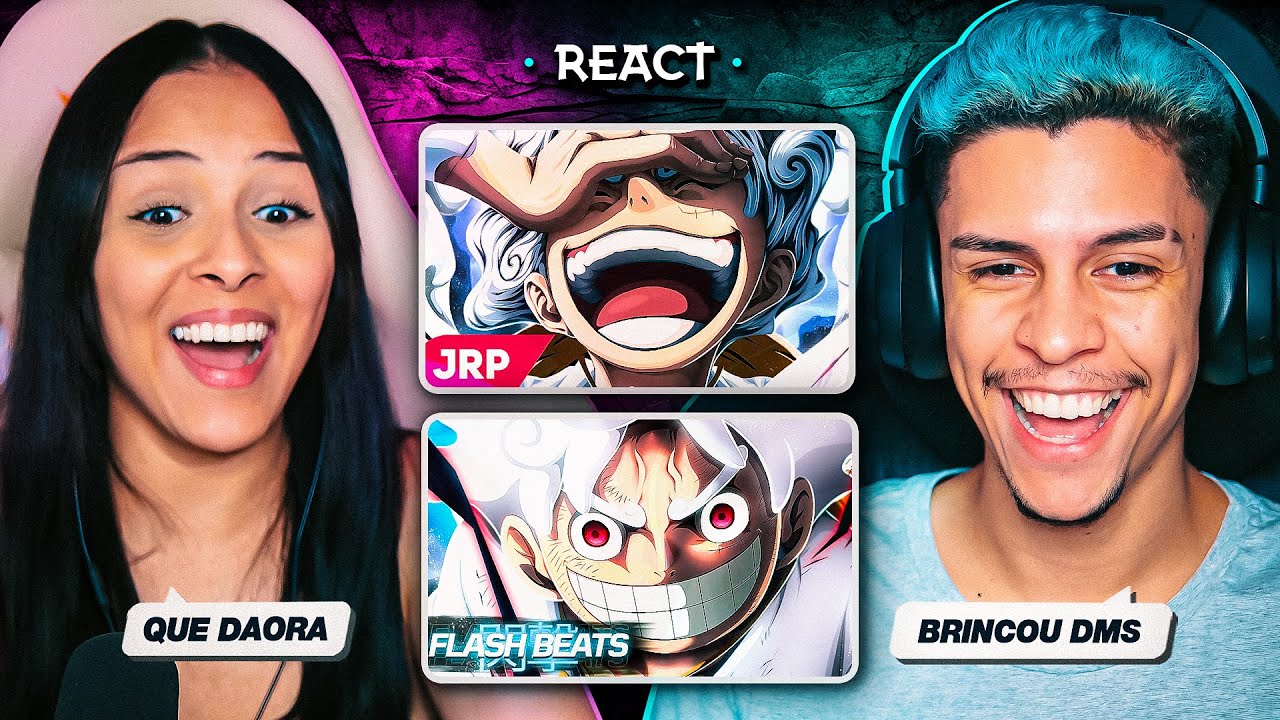(HAHAHA) 2 EM 1: JRP + FLASH BEATS - Luffy (One Piece) | [React em Casal] 🔥
