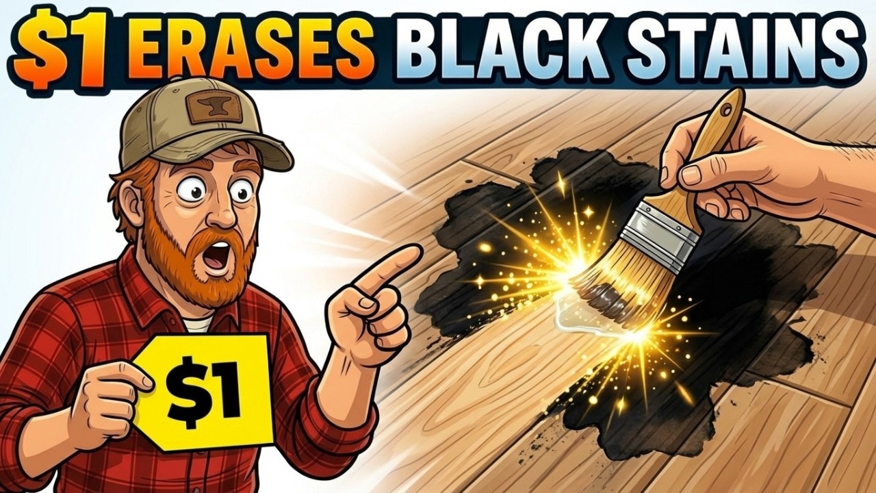 This $1 Acid Erases Black Water Stains From Any Wood in SECONDS. Why Did They Bury It?