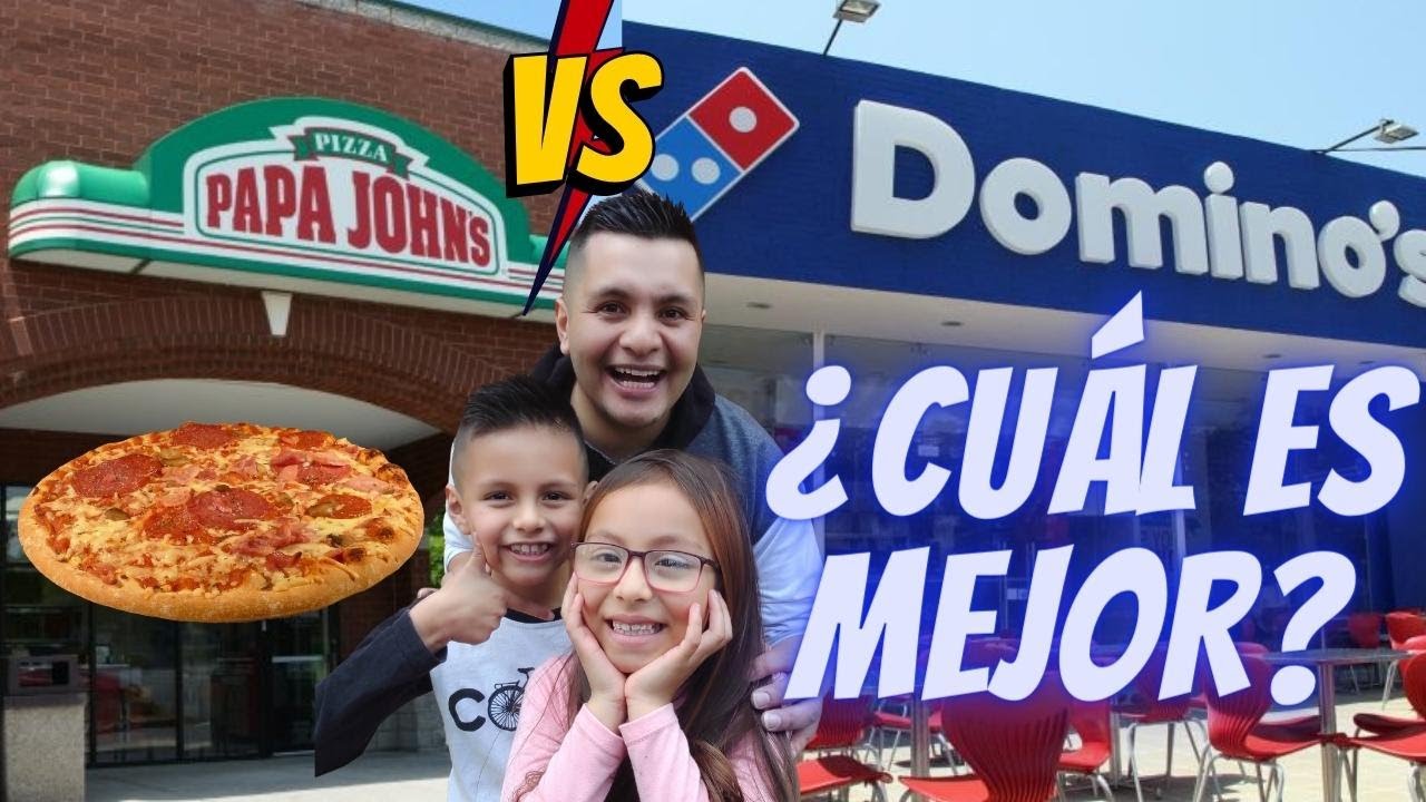 PAPA JOHN'S vs DOMINOS PIZZA ¿CUÁL es MEJOR? comimos muchísima y la mejor fue...dime tu que pizza