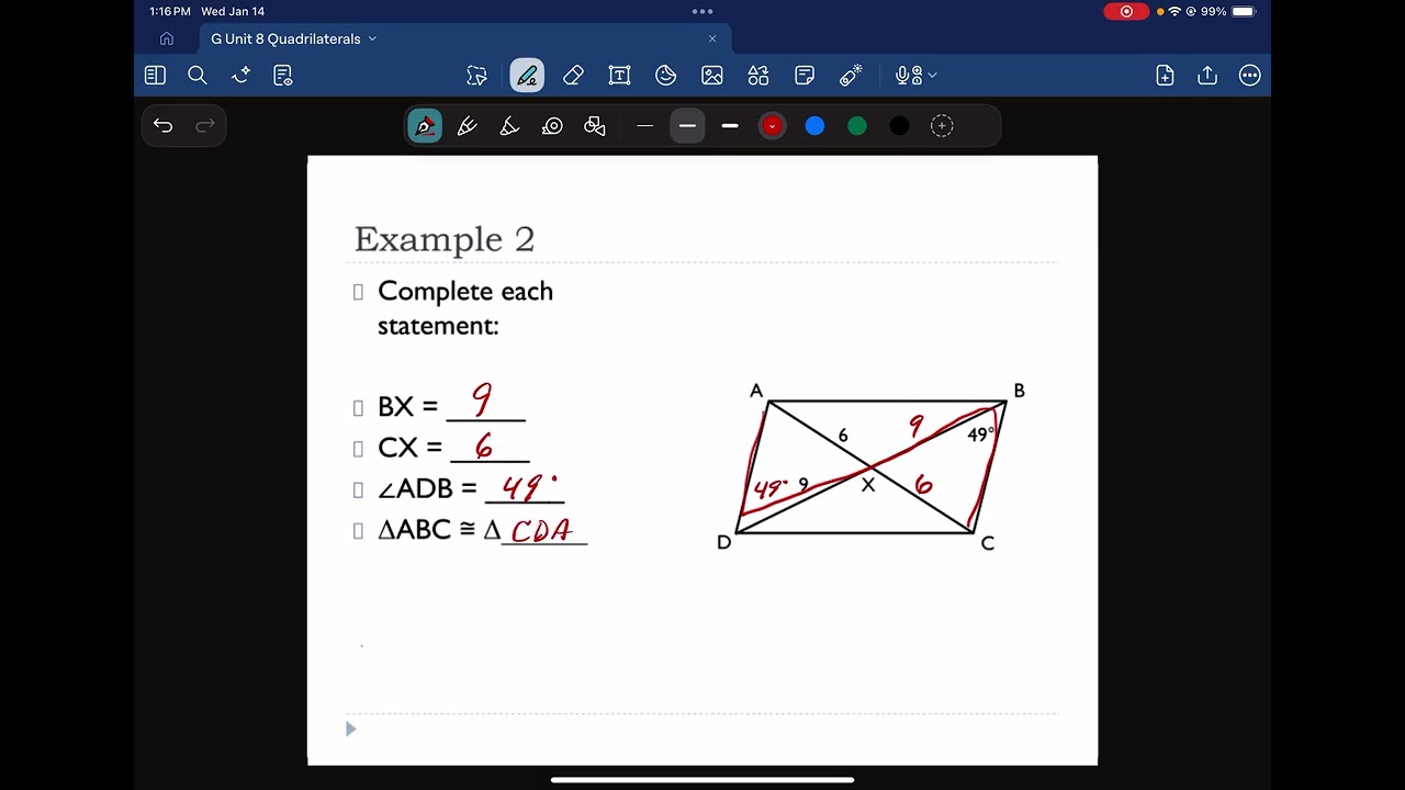 G Lesson 8.2 Parallelograms and Rectangles
