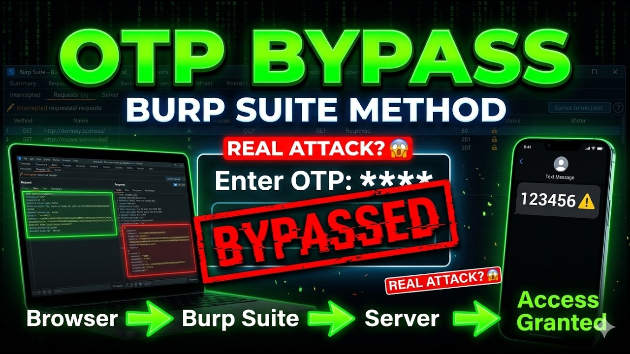 OTP Bypass Using Burp Suite | Ethical Hacking & Web Security Guide 2026 #Burpsuite #OTPBypass