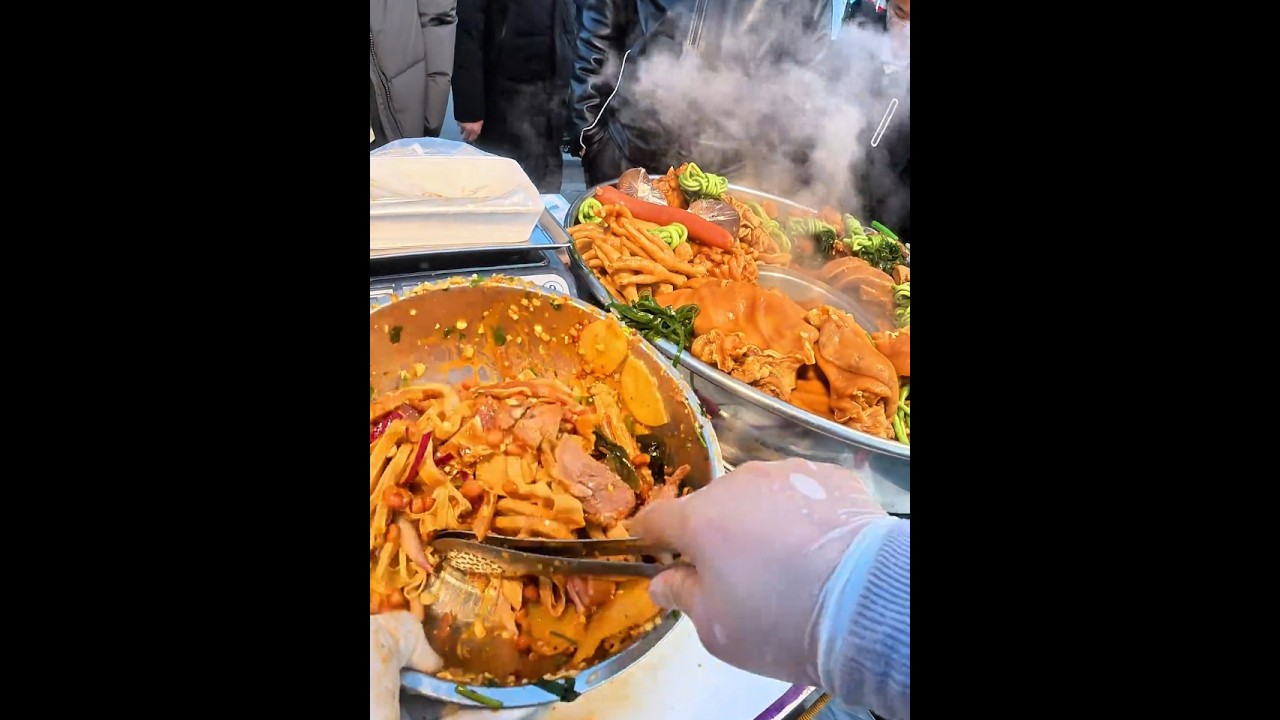 沉寂式体验在山东威海摆摊卖大锅热卤的二十一天 #田大美卤味#真材实料才能做出好味道 #大锅卤菜