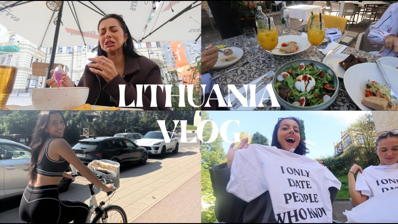 МОЙ ПЕРВЫЙ РАЗ В ЛИТВЕ 🇱🇹🚲 | Велопрогулка, знакомство с друзьями + дегустация безумной еды | Миа Хан