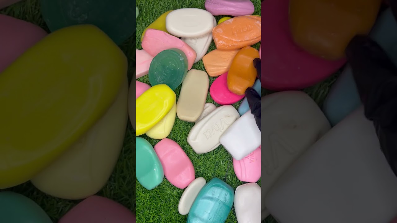 Soap Wrapper Magic 💫 Relaxing ASMR Textures #rainbowsoap #asmr #relaxing