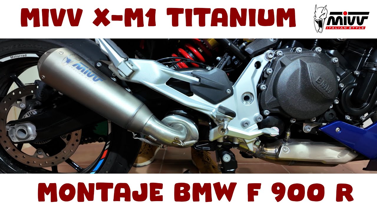 🔧 INSTALO el NUEVO MIVV X-M1 Titanium en mi BMW F 900 R | Unboxing + Desmontaje + Instalación