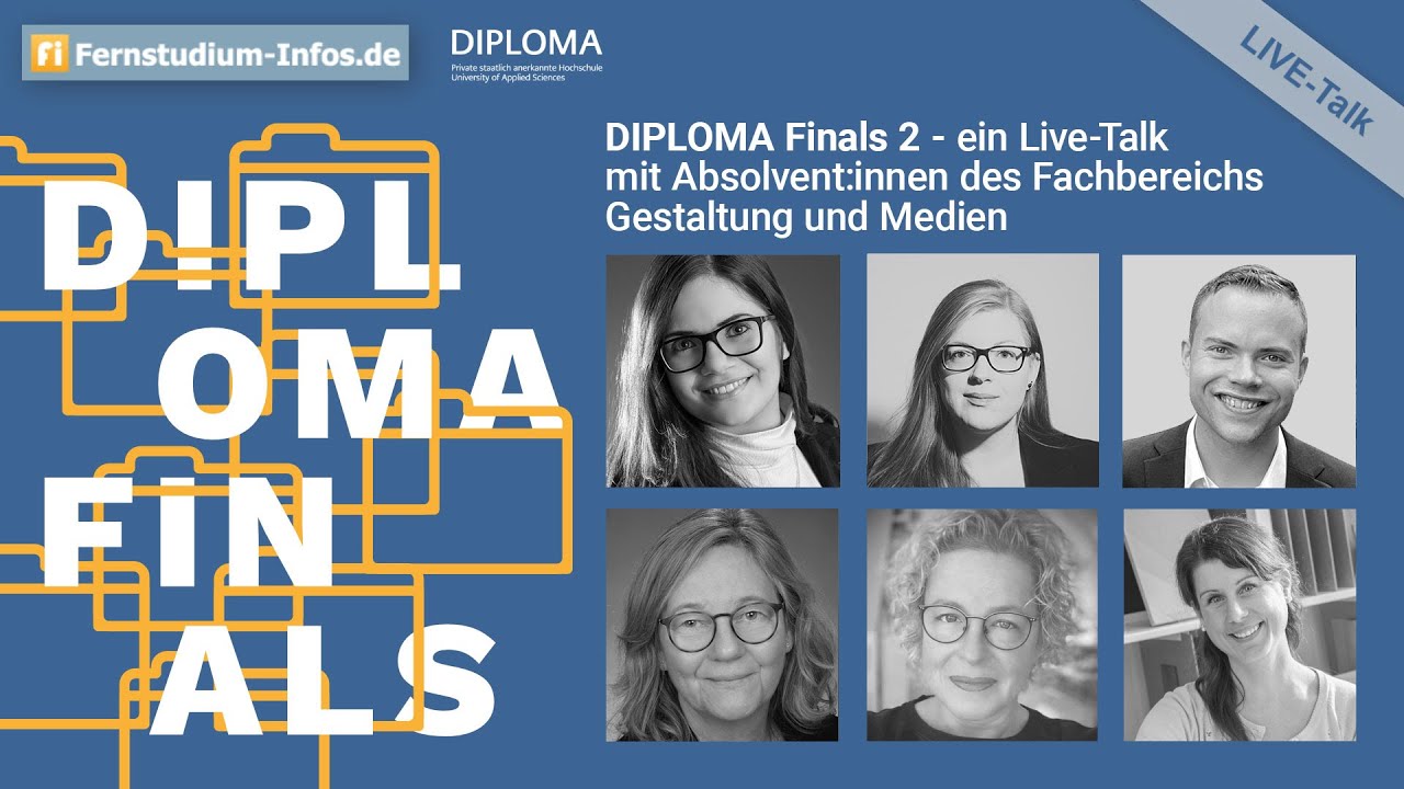 DIPLOMA Finals 2 - ein weiterer Live-Talk mit Absolvent:innen des Fachbereichs Gestaltung und Medien
