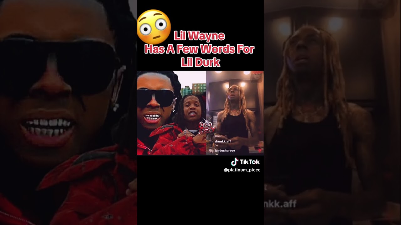 Lil Wayne goes live after hearing Lil Durk New single (smurk Carter)