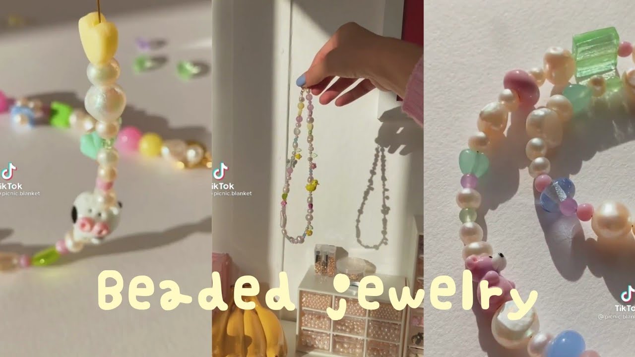 aesthetic seed bead jewelry | rings, necklaces, keychains, charm bracelets