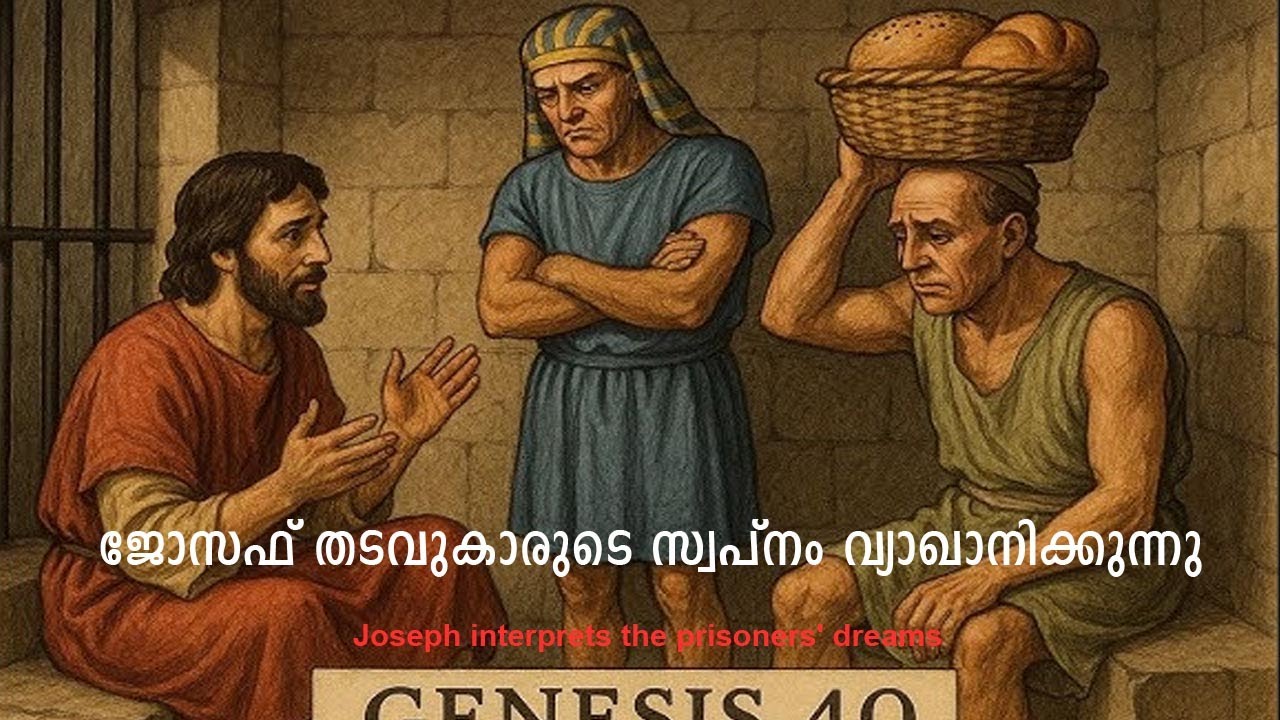 ജോസഫ് തടവുകാരുടെ സ്വപ്നം വ്യാഖാനിക്കുന്നു#Joseph interprets the prisoners' dreams