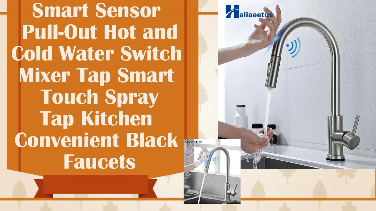 Kitchen Faucets Smart Sensor Pull-Out Hot and Cold Water Switch Mixer Tap Smart Touch Spray