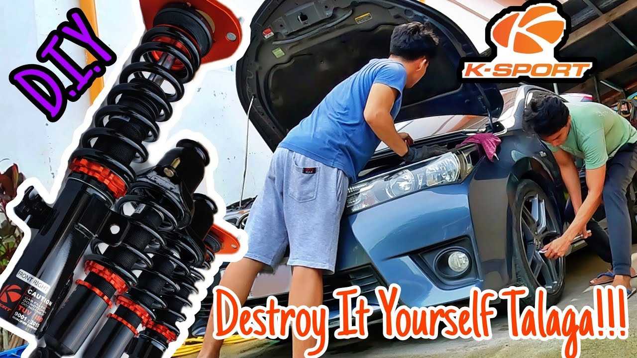 (11th GEN)TOYOTA COROLLA ALTIS COILOVER INSTALL|KSPORT KONTROL PRO COILOVER KIT|DIY COILOVER INSTALL