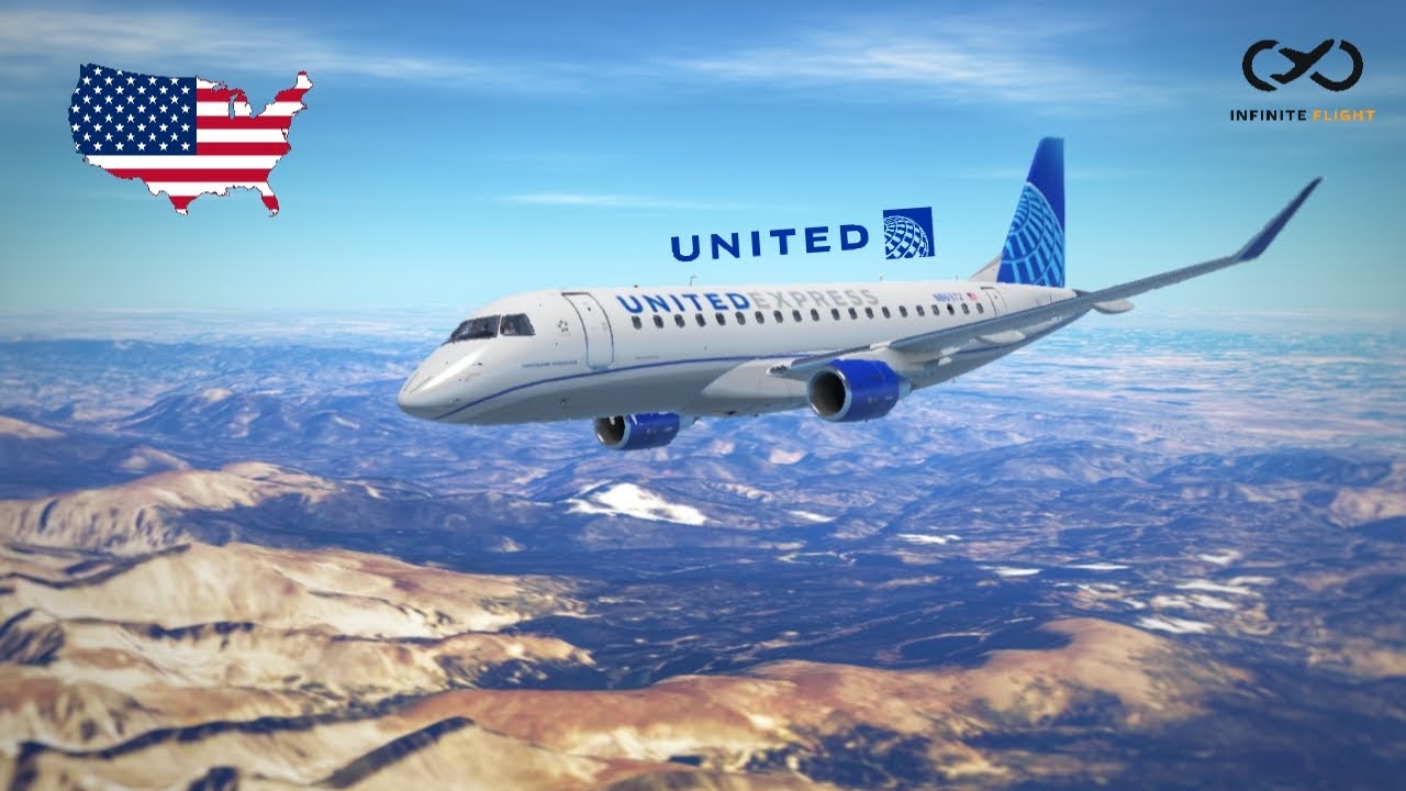 [4K] Infinite Flight | Denver (DEN) - Aspen (ASE) | United Express | E175 | Single Shot