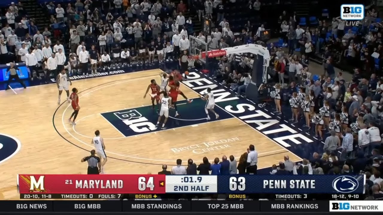 #21 Maryland vs Penn State Exciting Ending | 2023 College Basketball
