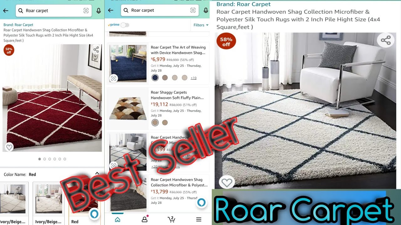 Best Super Soft Carpet Catalogue On Amazon || Amazon Seller High Quality Material