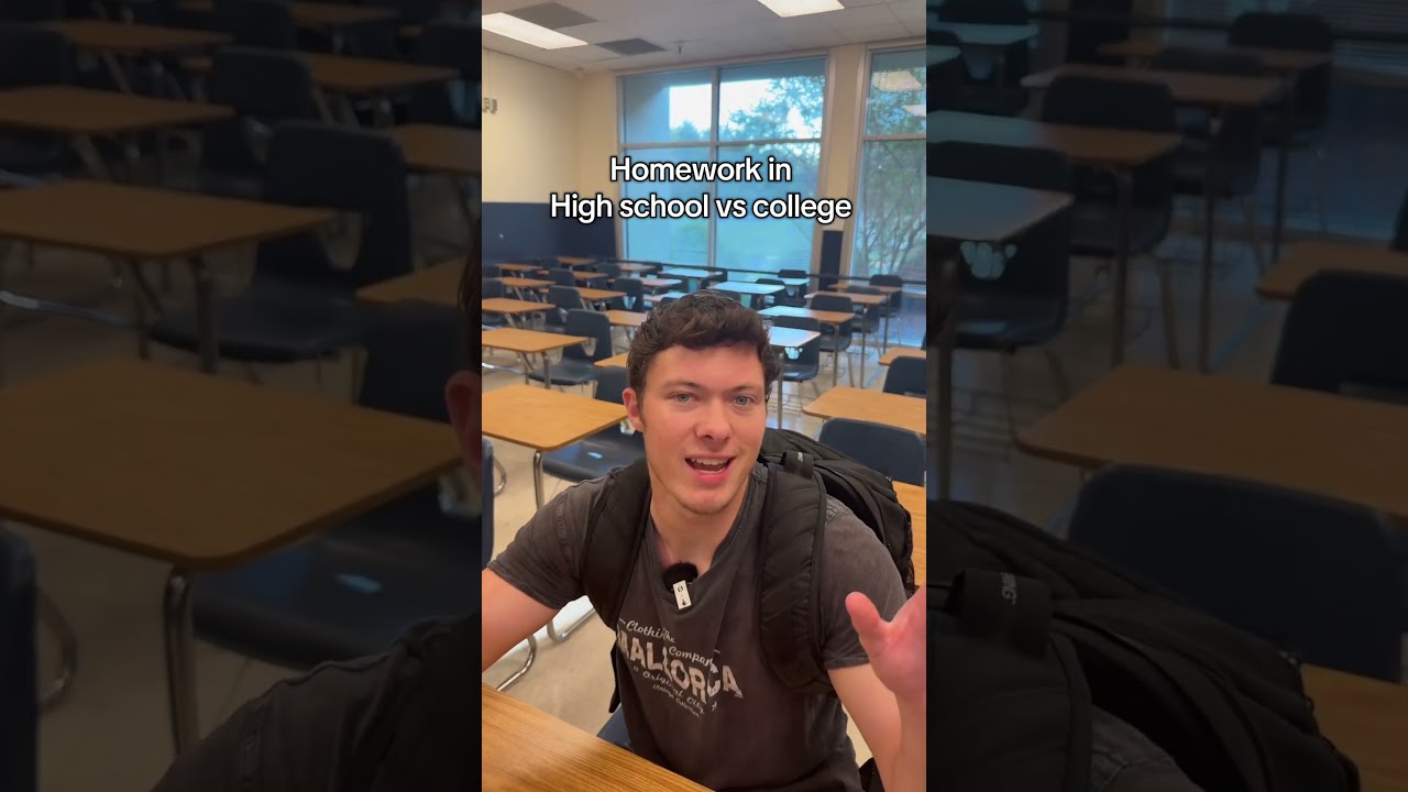 Homework in high school vs college