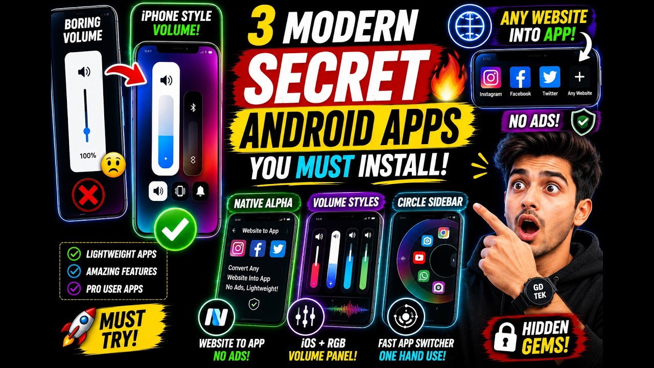 Especial! 10 Modern Secret Android Apps and Hidden Tricks For Pro Users That'll just shock you 🤯