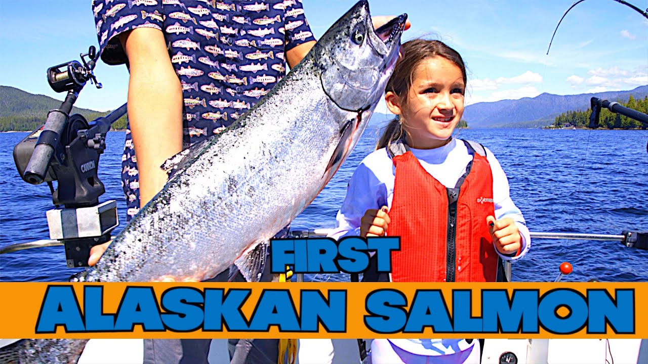 Catching their first Alaskan King Salmon!!