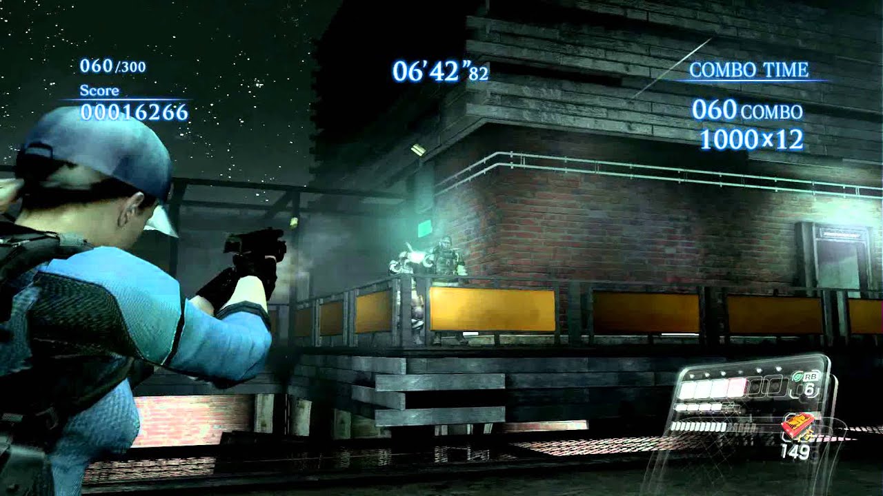 Resident Evil 6 Mercenarios (Sin piedad) - Rooftop Mission (Jill Valentine Mod - Ranking S) [PC]