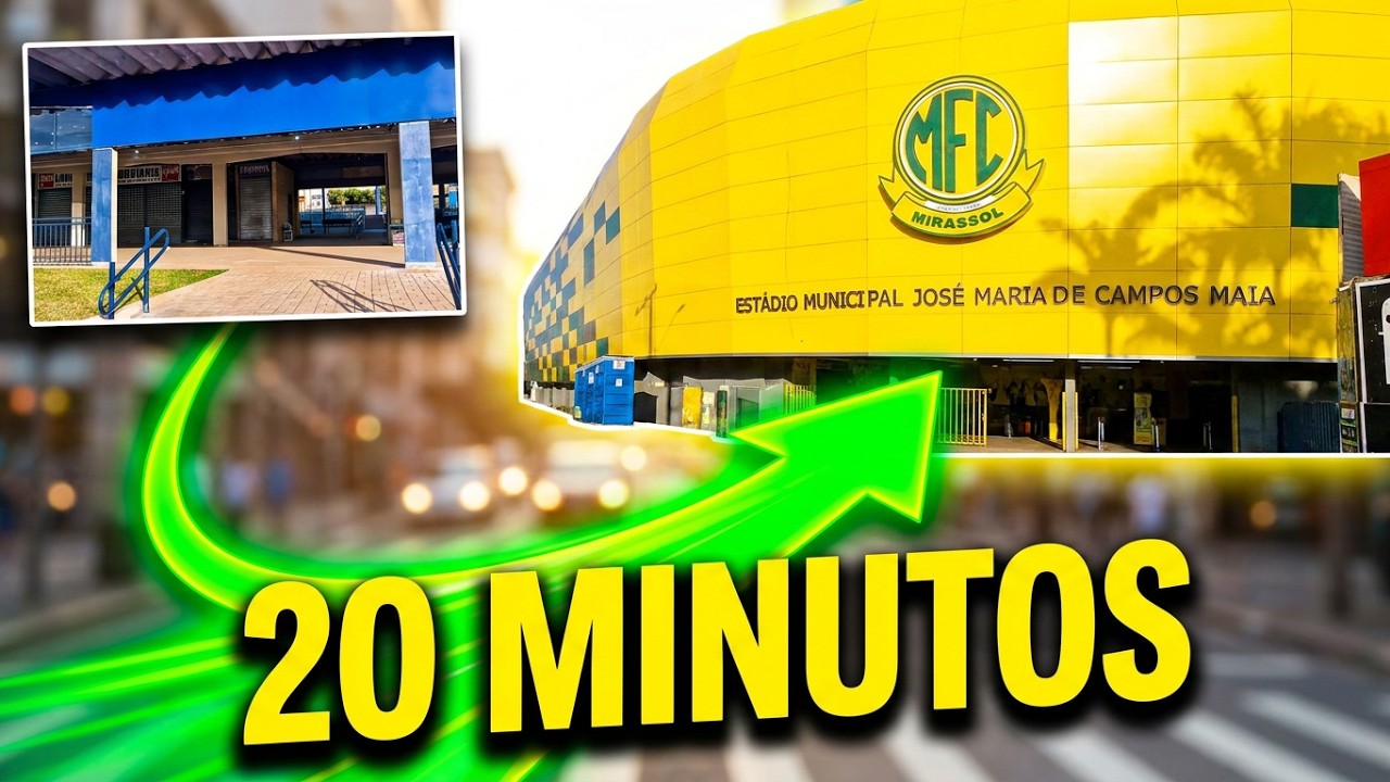 Como chegar ao EST&Aacute;DIO DO MIRASSOL (Mai&atilde;o) saindo da RODOVI&Aacute;RIA a p&eacute; | Guia Completo e Atemporal