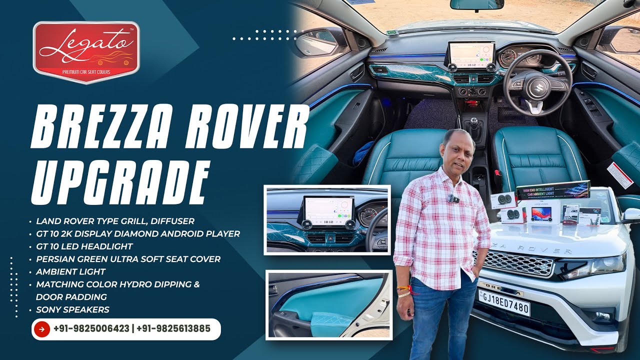 Ultimate Brezza Rover Upgrade | Full Interior & Exterior Transformation by Legato 🚗🔥