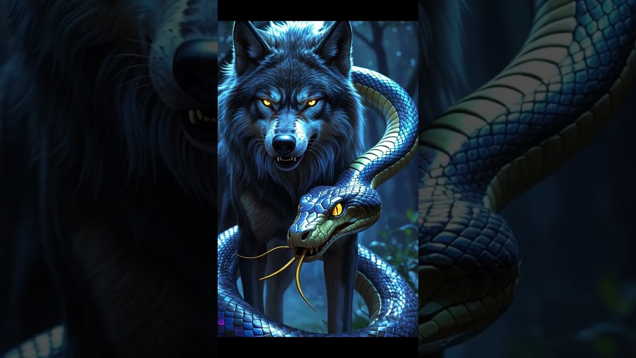 🐍🐺 Mythical Snake-Wolf Hybrid | Dark Fantasy Cinematic Video