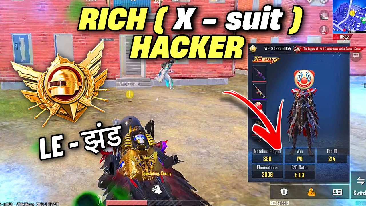🤑RICH X-SUIT HACKER! IN ULTIMATE ROYALE | SUPREME TO LEGEND RANK PUSH TIPS.