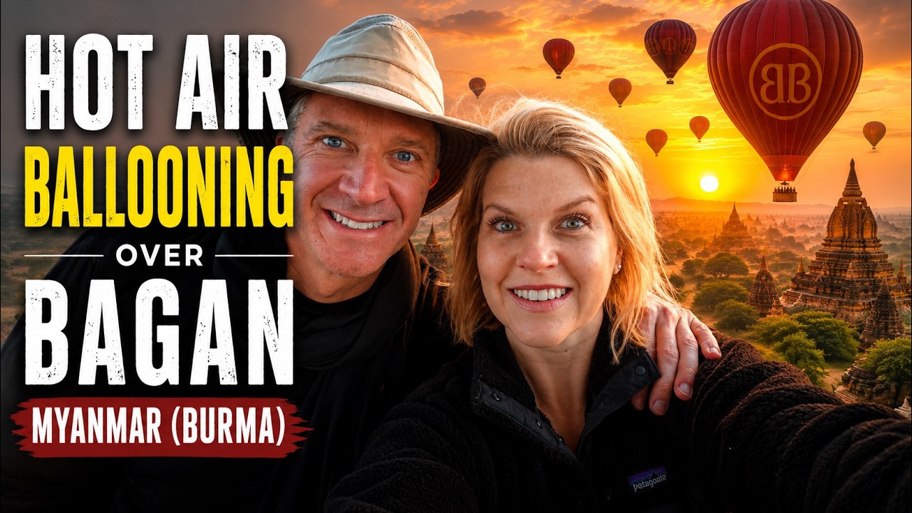 Hot Air Ballooning over Bagan, Myanmar (Burma)