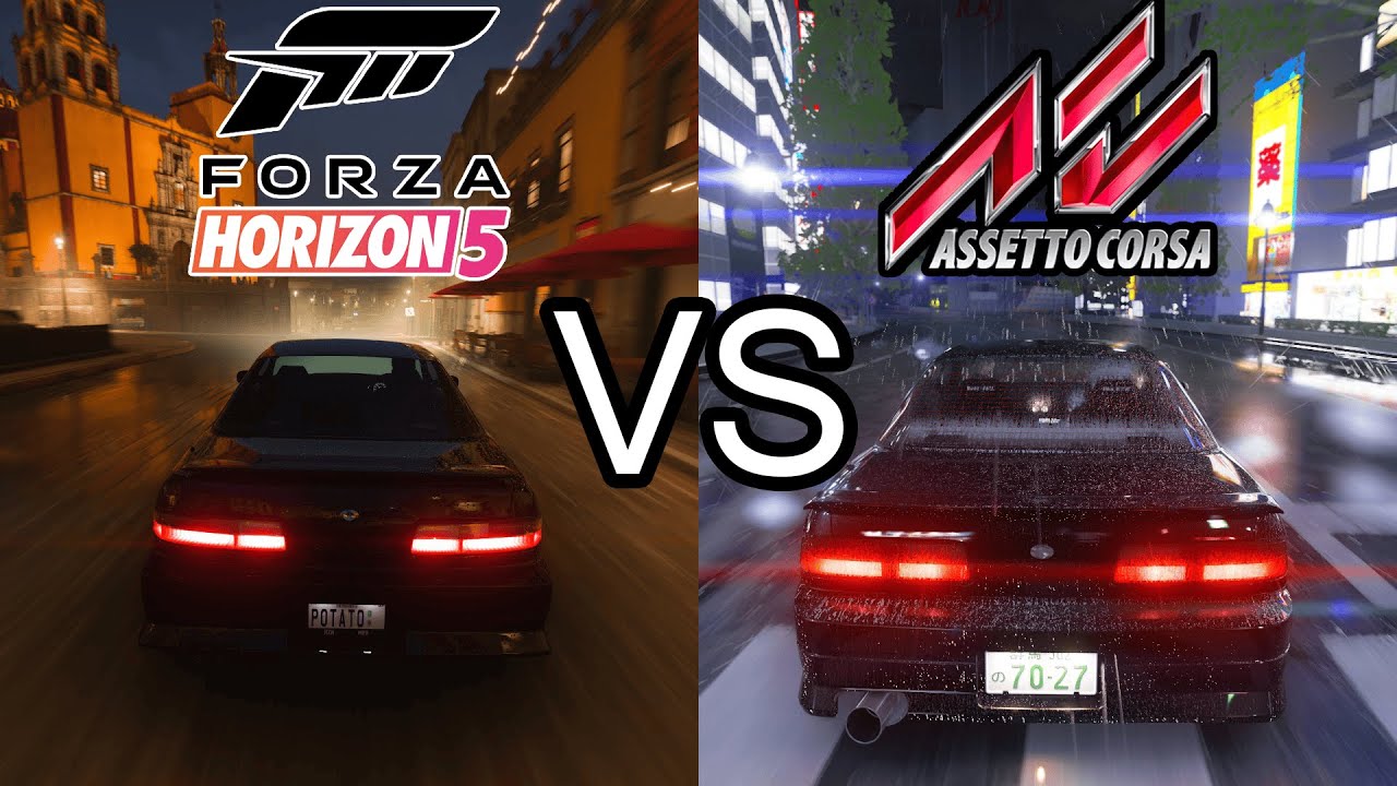 FORZA HORIZON vs ASSETTO CORSA | Graphics Comparison