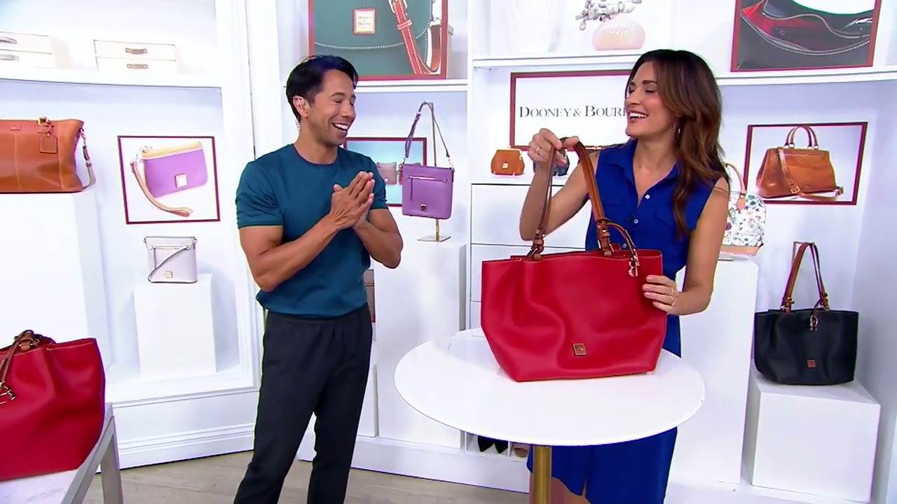 Сумка-тоут Flynn из зернистой кожи от Dooney & Bourke на QVC