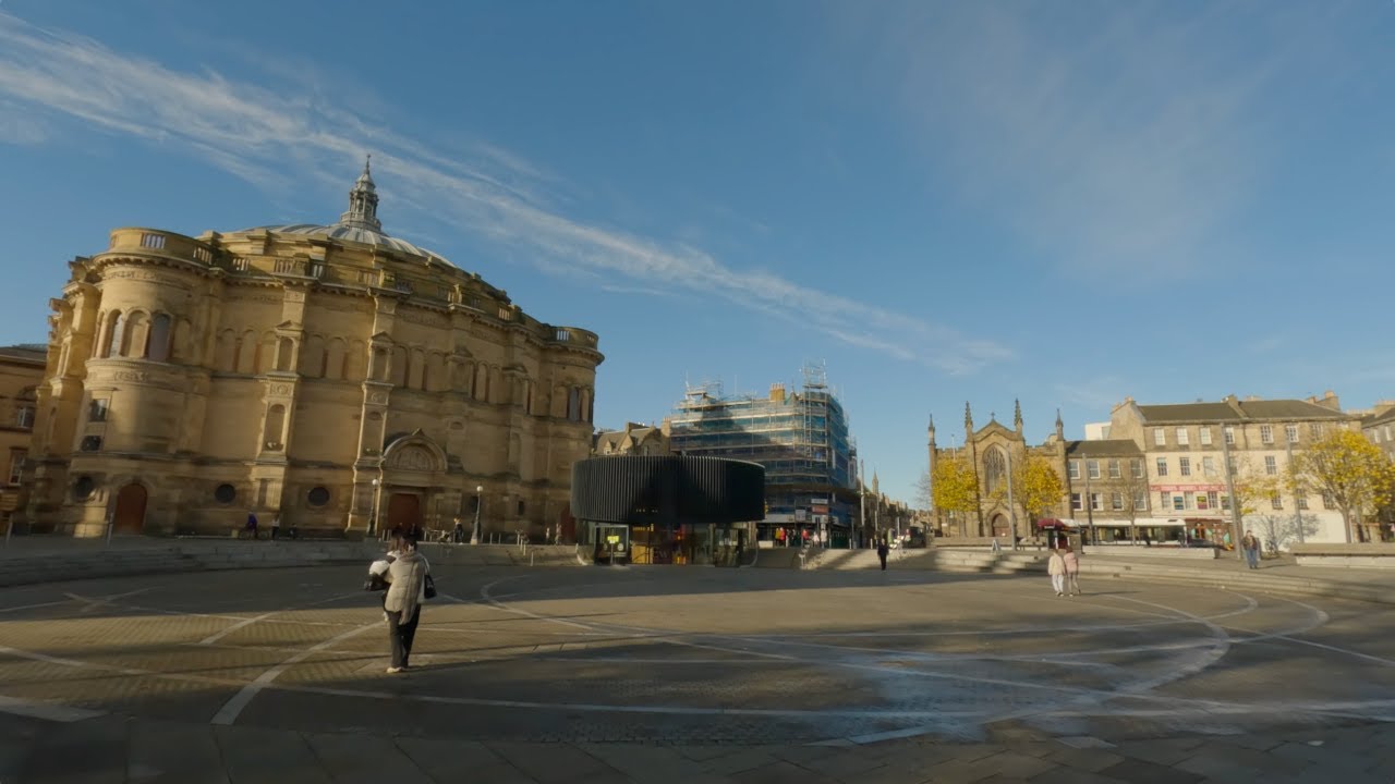 Biking through Edinburgh –  Capital of Scotland – 4K