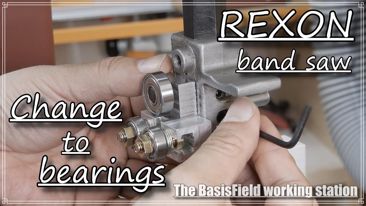 レクソンバンドソーBS-10K改造 ブレードガイド ベアリング化編