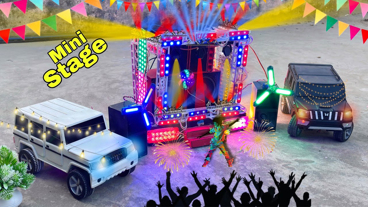 Mini Stage Making At-New Home Dj Toy science project mini stage loading Sharpy light