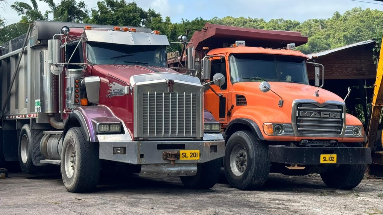 Testing out brand new Kenworth t800 dump truck