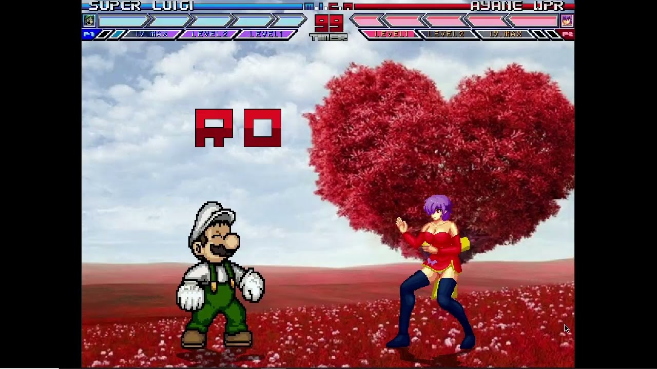 Karane MUGEN Battle #348: Super Luigi vs Ayane