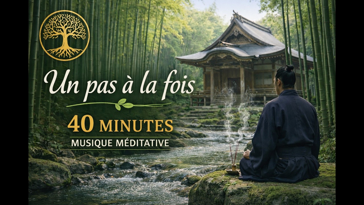 Musique méditative minimaliste 🌿 Ruisseau et oiseaux – 40 minutes pour méditer et se recentrer