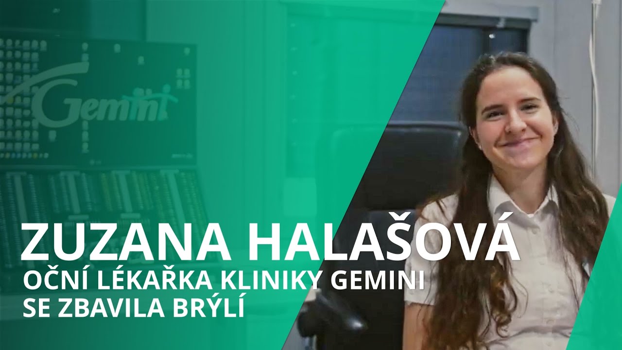 Oční lékařka kliniky Gemini se zbavila brýlí