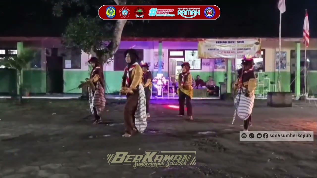 TARI CANDUK SRAWUNG dalam rangka Pensi Api Unggun kemah bersama gugus sekolah 09 sumberkepuh