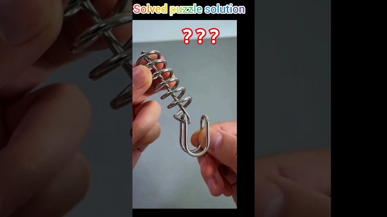 metal spring puzzle solution | YouTube short video #arasha6451