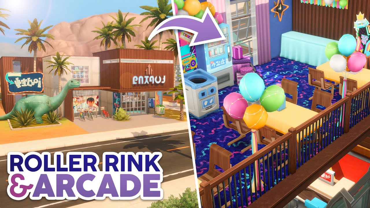 Retro Roller Rink & Arcade // The Sims 4 Speed Build