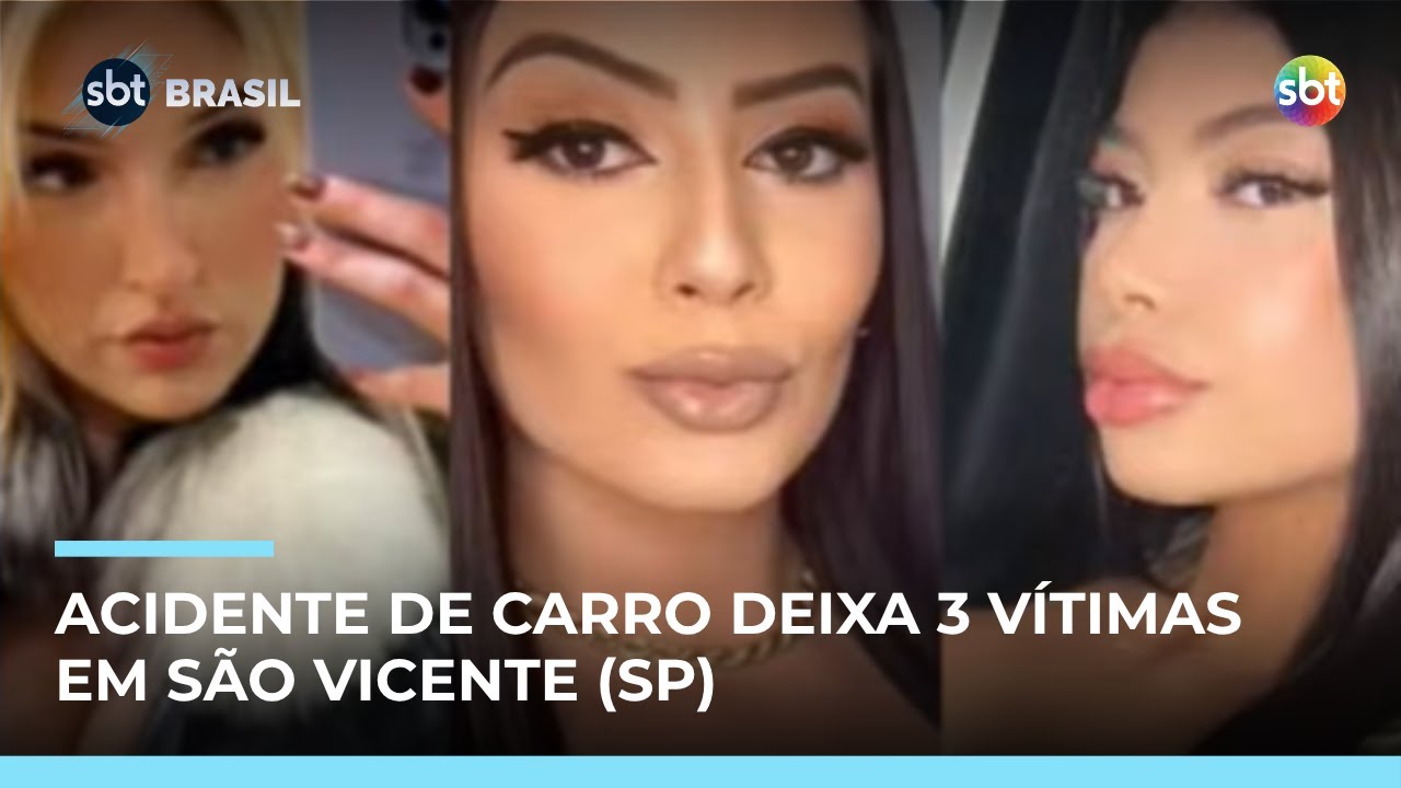 Três mulheres morrem em acidente no litoral paulista; motorista estava embriagado | #SBTBrasil