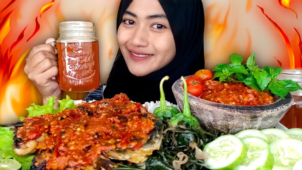 TERSELIMUTI SAMBAL‼️🥵 MUKBANG IKAN BAKAR PEDAS SAMBEL TERASI | MUKBANG ASMR