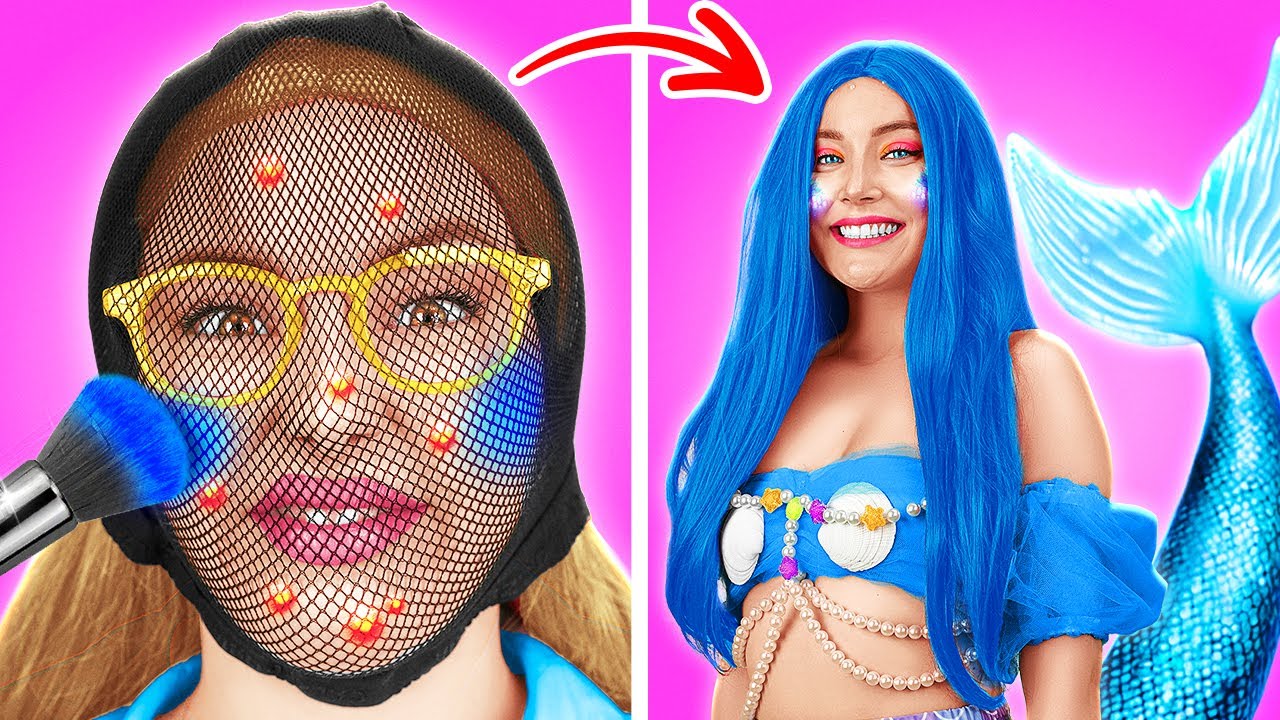 🧜‍♀️CARA MENJADI PUTRI DUYUNG ✨🌊 | Trik Ajaib & Ide Kreatif oleh YOWZA