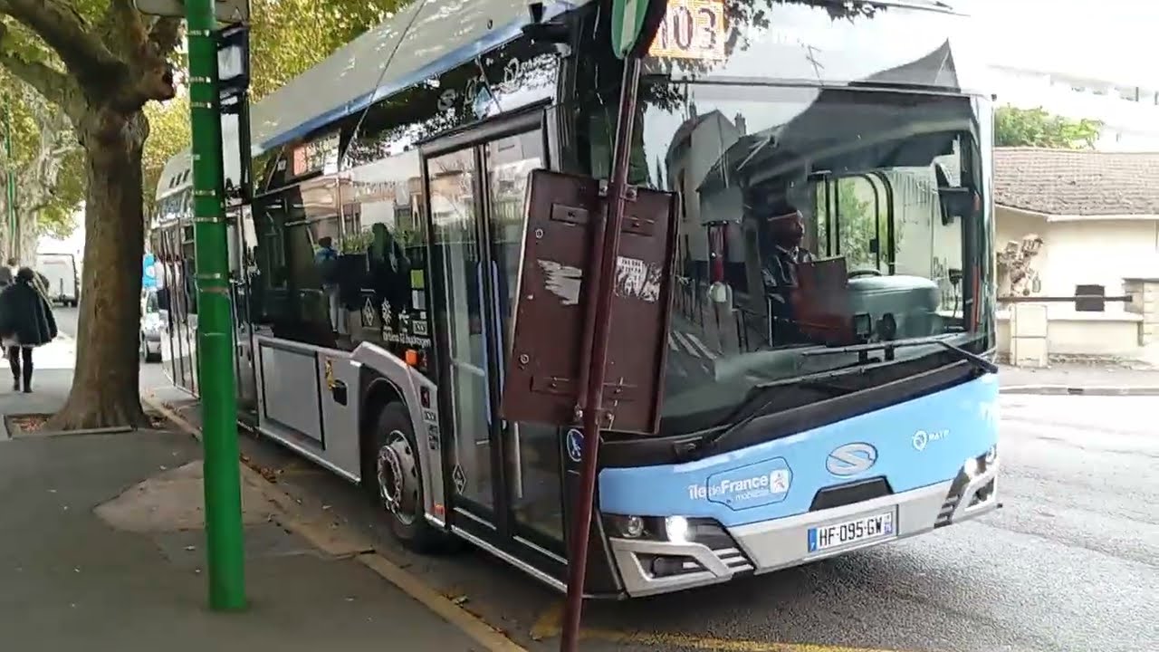 Petit trajet dans le tout nouveau Solaris Urbino 12 Hydrogène sur le 103