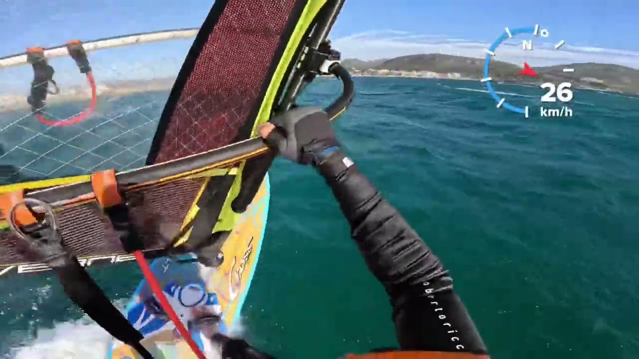 Windsurfing in Anavyssos bay: South wind session