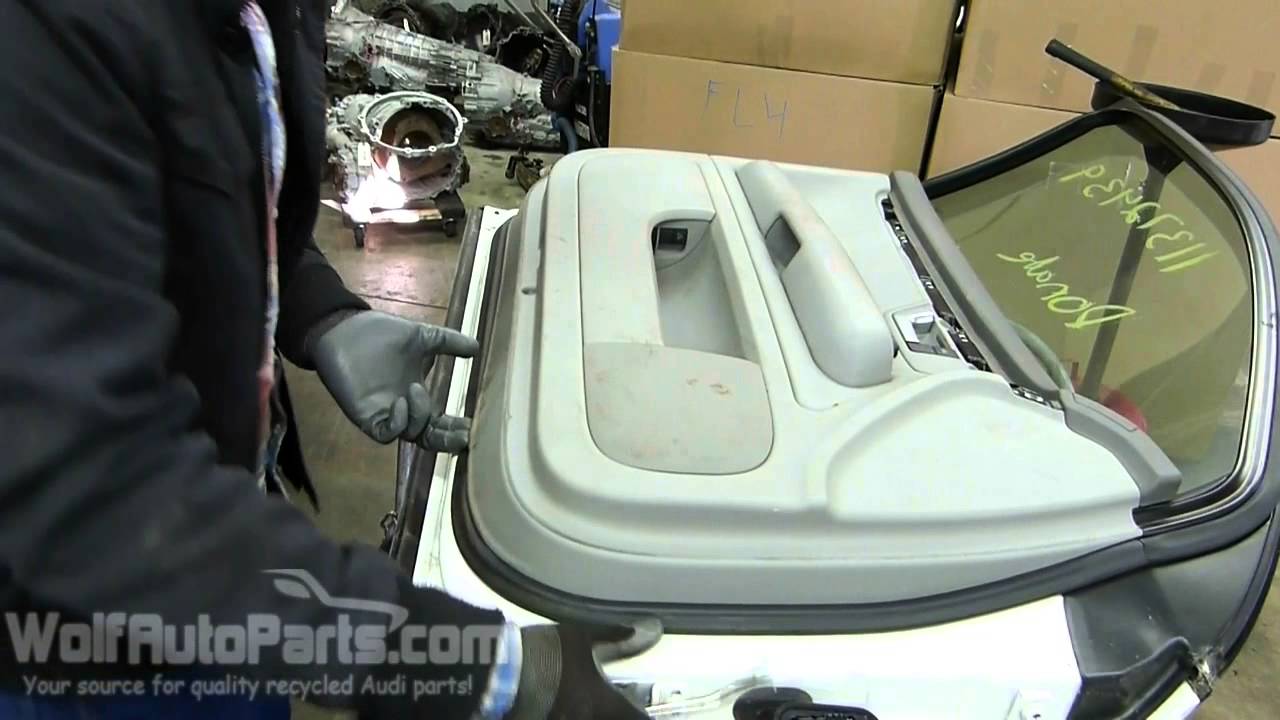 How to Remove the Door Panel - B6/B7 Audi A4 2002-2008 (Wolf Auto Parts)