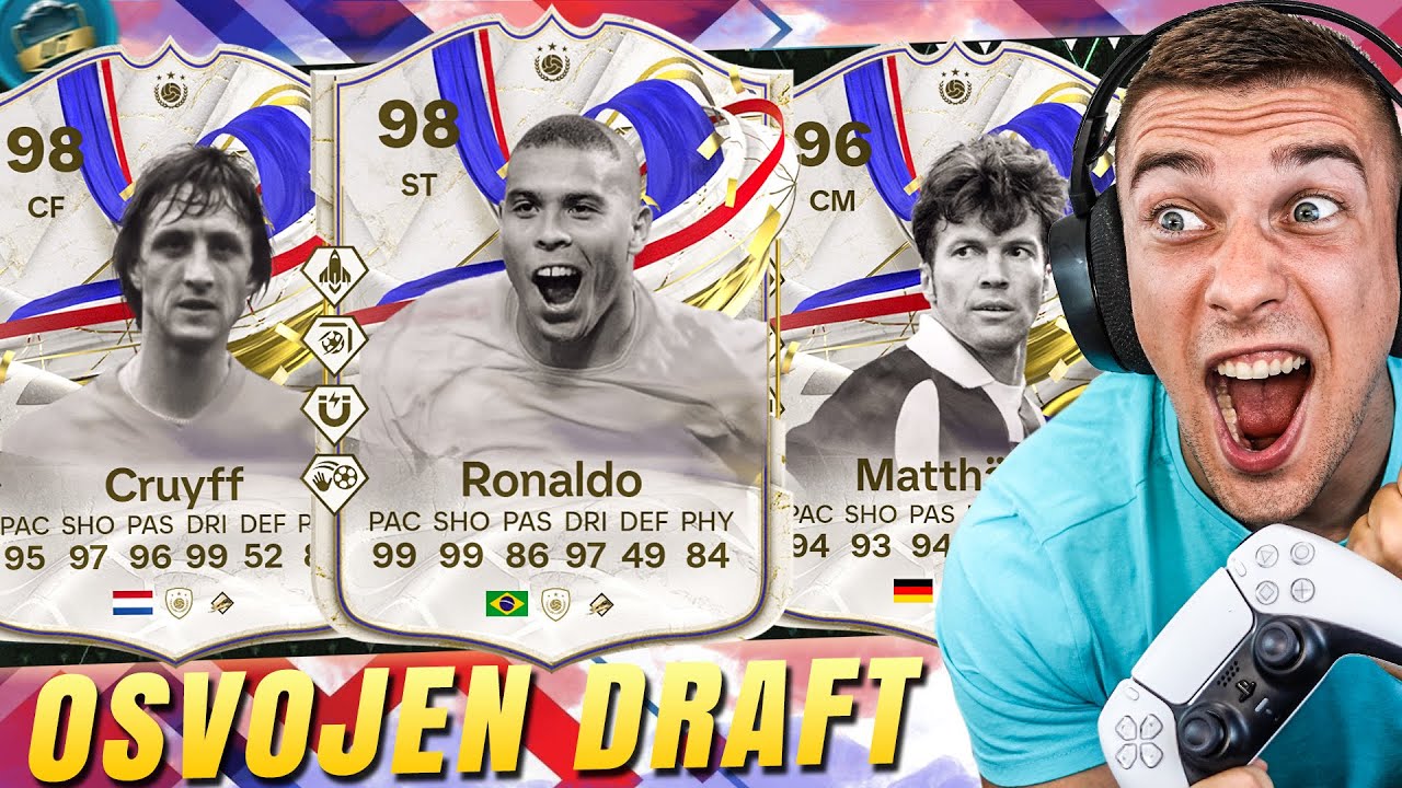 MORAM OSVOJITI NAJBOLJI DRAFT IKAD SA 98 RONALDOM I 98 CRUYFFOM ! FC 24