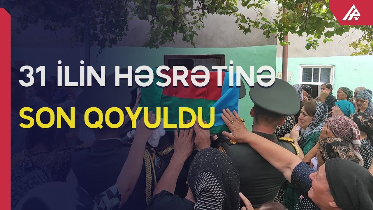 Daşaltıda 31 il əvvəl şəhid olan Xaçmaz sakini bu gün dəfn olunub - APA TV