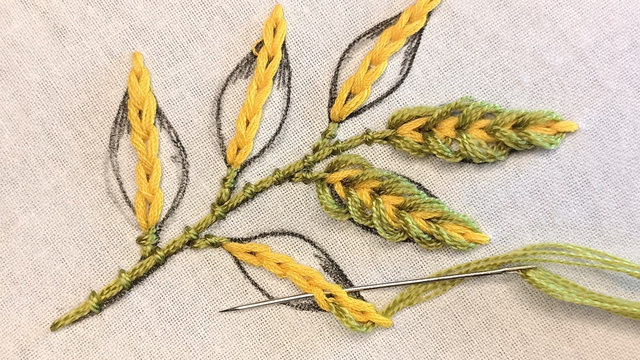 Beaded Hand Embroidery Flower Design| Hand Embroidery Design | Stitch Embroidery Designs