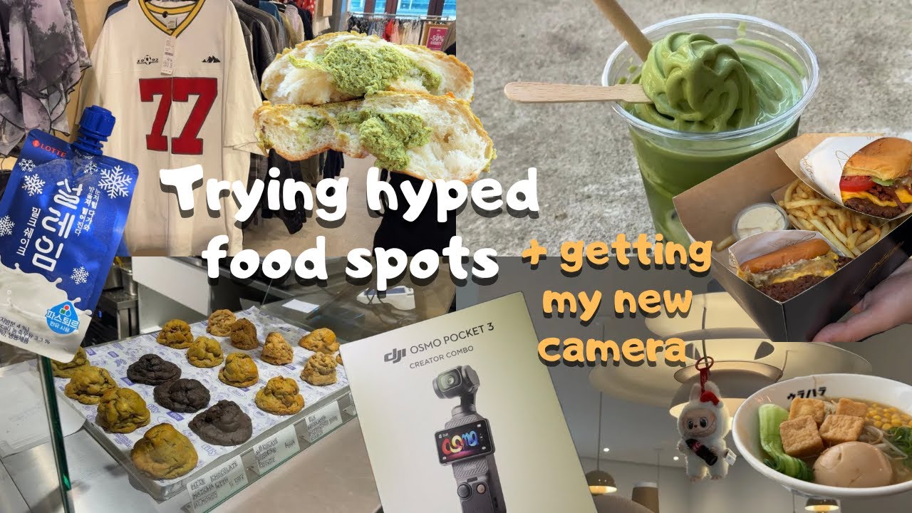 Frankfurt vlog | trying hyped food spots, matcha, unboxing my DJ Osmo Pocket 3, go asia, shopping