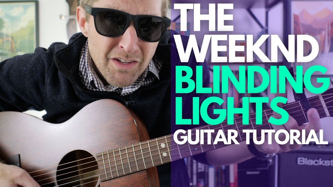 Blinding Lights by The Weekend Guitar Tutorial - Guitar Lessons with Stuart!